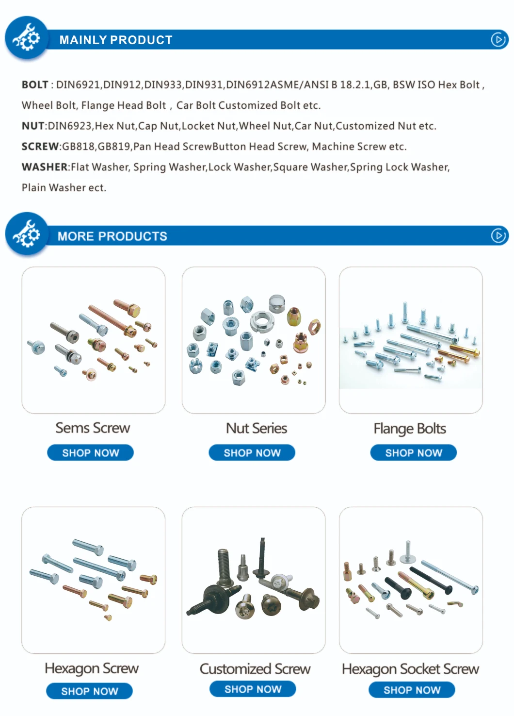 Half Thread Hex Flange Screw Zinc Plated Class 8.8 for Motorcyle Parts