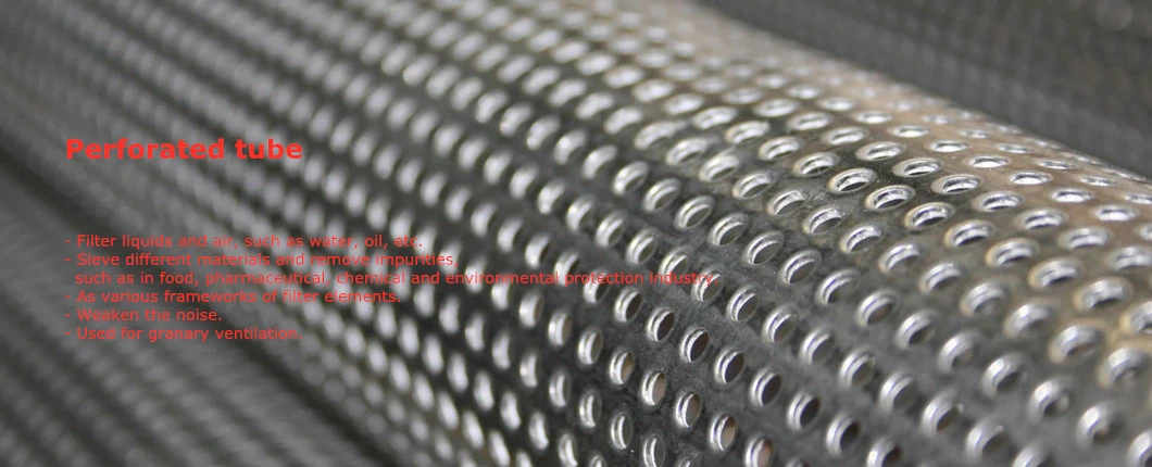 57mm 60mm Exhaust Stainless Steel Perforated Tube for Automobile Industry